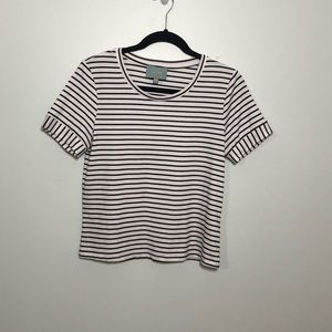 Skies are Blue | Anthro black & white striped top